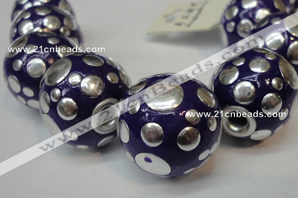 CIB252 22mm round fashion Indonesia jewelry beads wholesale