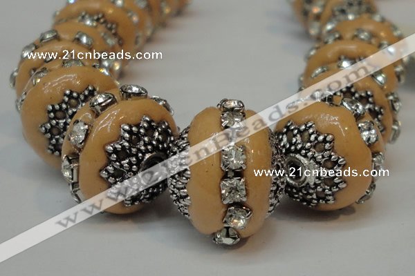 CIB272 14*16mm rondelle fashion Indonesia jewelry beads wholesale