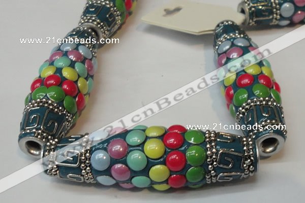 CIB28 17*60mm rice fashion Indonesia jewelry beads wholesale