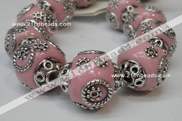 CIB280 16*16mm rondelle fashion Indonesia jewelry beads wholesale