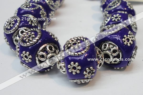 CIB283 16*16mm rondelle fashion Indonesia jewelry beads wholesale