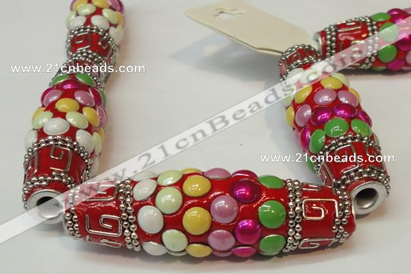 CIB29 17*60mm rice fashion Indonesia jewelry beads wholesale