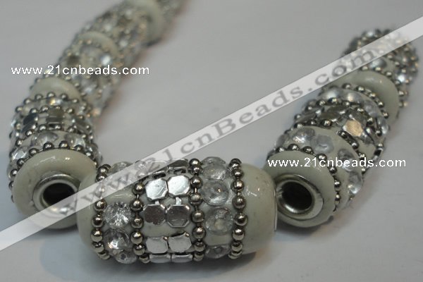 CIB290 13*25mm drum fashion Indonesia jewelry beads wholesale