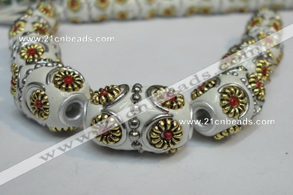 CIB295 14*22mm drum fashion Indonesia jewelry beads wholesale