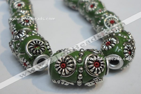 CIB297 14*22mm drum fashion Indonesia jewelry beads wholesale