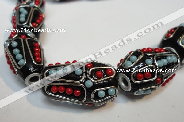 CIB314 17*26mm drum fashion Indonesia jewelry beads wholesale