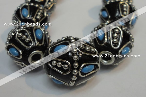 CIB318 20*23mm drum fashion Indonesia jewelry beads wholesale