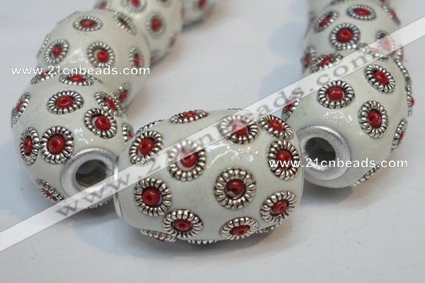 CIB325 16*21mm drum fashion Indonesia jewelry beads wholesale