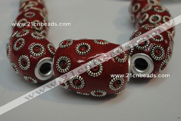 CIB327 16*21mm drum fashion Indonesia jewelry beads wholesale