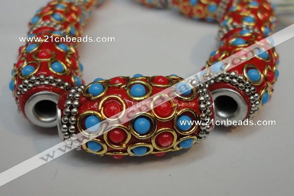 CIB336 17*33mm drum fashion Indonesia jewelry beads wholesale