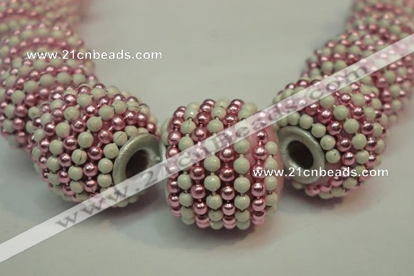 CIB393 15mm round fashion Indonesia jewelry beads wholesale