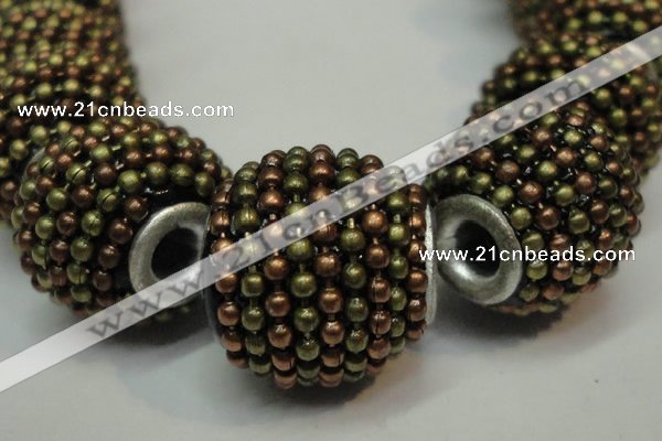 CIB396 15mm round fashion Indonesia jewelry beads wholesale