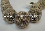 CIB418 30mm round fashion Indonesia jewelry beads wholesale