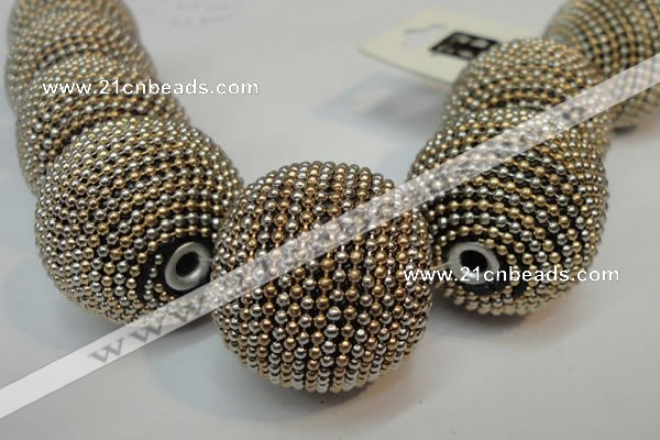 CIB418 30mm round fashion Indonesia jewelry beads wholesale