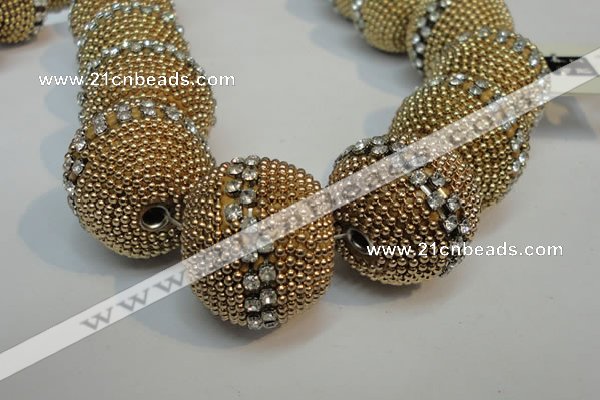 CIB425 25mm round fashion Indonesia jewelry beads wholesale