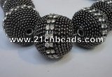 CIB426 25mm round fashion Indonesia jewelry beads wholesale