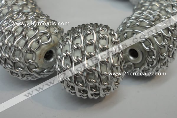 CIB450 24mm round fashion Indonesia jewelry beads wholesale