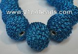 CIB451 24mm round fashion Indonesia jewelry beads wholesale