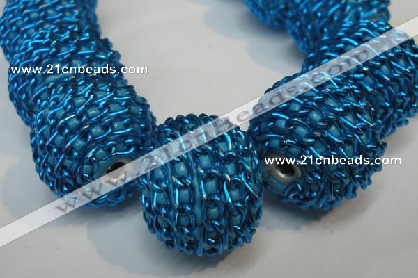 CIB451 24mm round fashion Indonesia jewelry beads wholesale