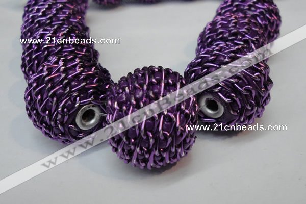 CIB452 24mm round fashion Indonesia jewelry beads wholesale