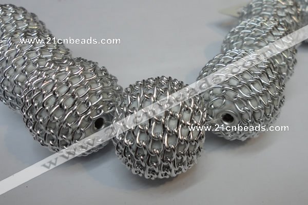 CIB455 30mm round fashion Indonesia jewelry beads wholesale