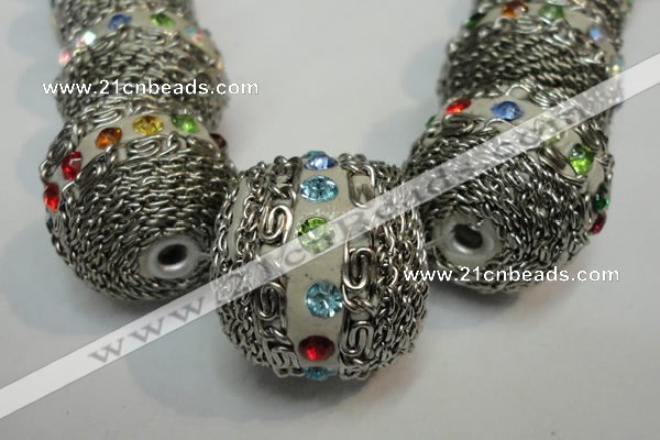 CIB460 25mm round fashion Indonesia jewelry beads wholesale