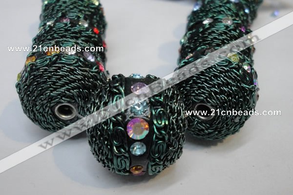 CIB461 25mm round fashion Indonesia jewelry beads wholesale