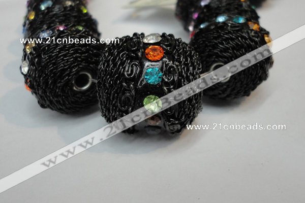 CIB462 25mm round fashion Indonesia jewelry beads wholesale