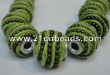 CIB472 14*14mm drum fashion Indonesia jewelry beads wholesale