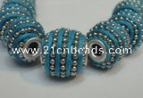 CIB473 14*14mm drum fashion Indonesia jewelry beads wholesale