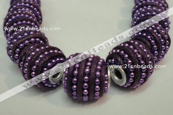 CIB474 14*14mm drum fashion Indonesia jewelry beads wholesale