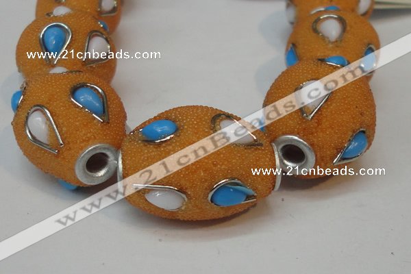 CIB490 18*23mm drum fashion Indonesia jewelry beads wholesale