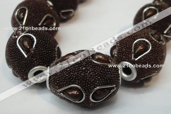 CIB493 18*23mm drum fashion Indonesia jewelry beads wholesale