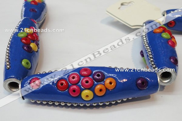 CIB51 17*60mm rice fashion Indonesia jewelry beads wholesale