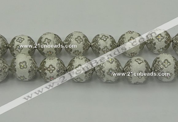 CIB545 22mm round fashion Indonesia jewelry beads wholesale