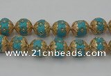 CIB550 22mm round fashion Indonesia jewelry beads wholesale