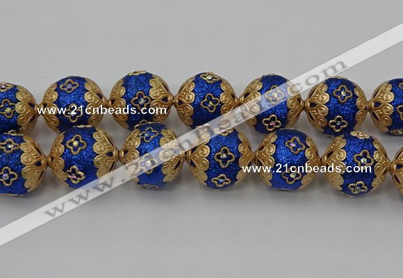 CIB552 22mm round fashion Indonesia jewelry beads wholesale