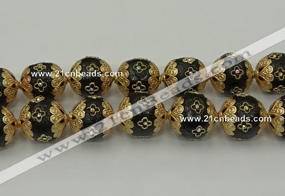 CIB555 22mm round fashion Indonesia jewelry beads wholesale