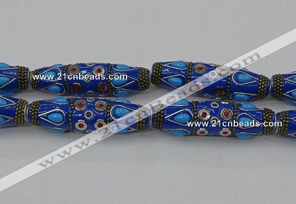 CIB570 16*60mm rice fashion Indonesia jewelry beads wholesale