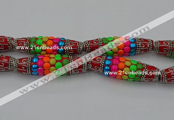 CIB586 16*60mm rice fashion Indonesia jewelry beads wholesale