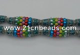 CIB587 16*60mm rice fashion Indonesia jewelry beads wholesale