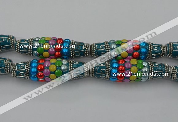 CIB587 16*60mm rice fashion Indonesia jewelry beads wholesale