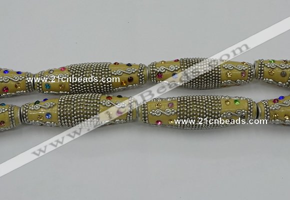 CIB601 16*60mm rice fashion Indonesia jewelry beads wholesale