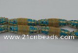 CIB607 16*60mm rice fashion Indonesia jewelry beads wholesale