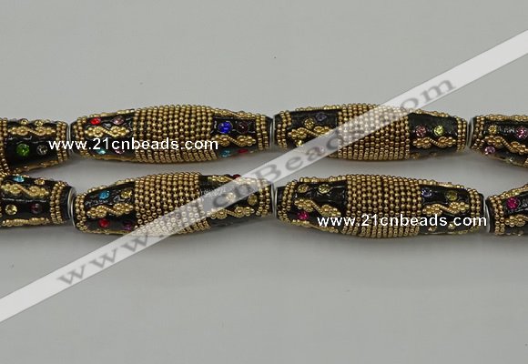 CIB612 16*60mm rice fashion Indonesia jewelry beads wholesale