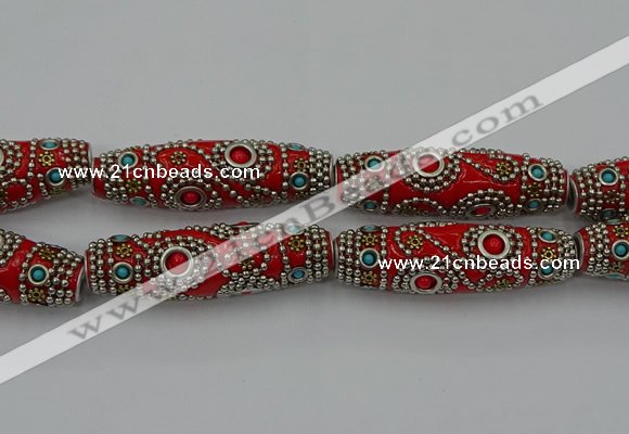 CIB648 16*60mm rice fashion Indonesia jewelry beads wholesale