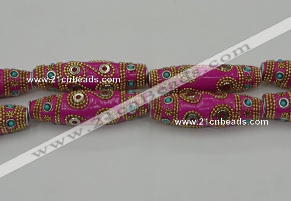 CIB664 16*60mm rice fashion Indonesia jewelry beads wholesale