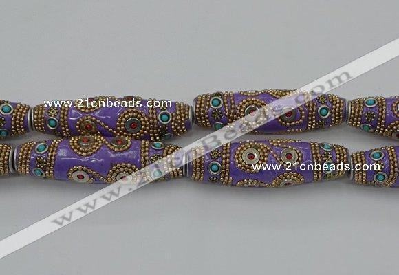 CIB665 16*60mm rice fashion Indonesia jewelry beads wholesale