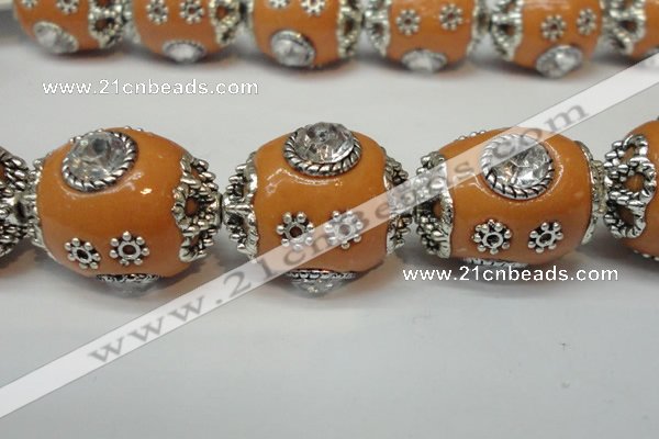 CIB80 16*22mm oval fashion Indonesia jewelry beads wholesale