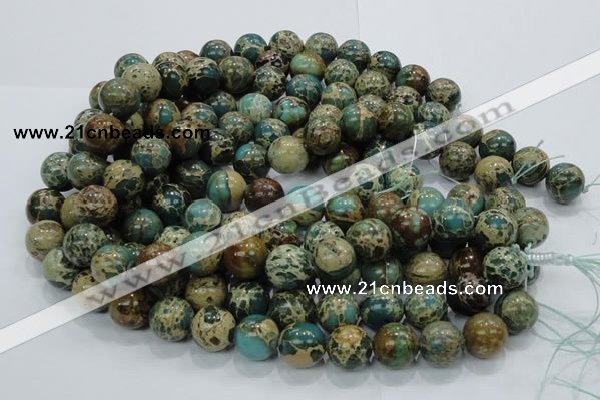 CIJ04 15.5 inches 14mm round impression jasper beads wholesale